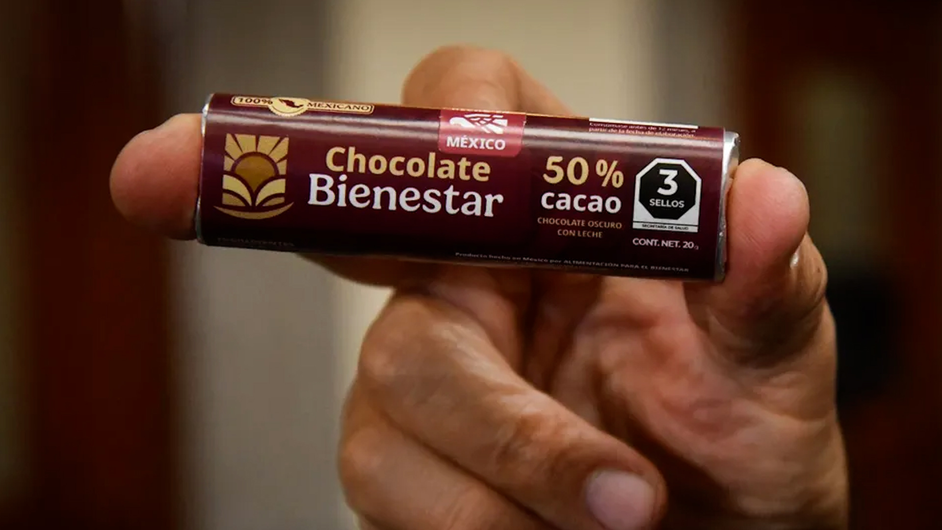 María Luisa Albores González, titular de Alimentación para el Bienestar, destacó que se trata de un alimento hecho con cacao mexicano.