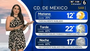 Pronóstico del tiempo en CdMx para el 12 de julio 2025 Telediario
