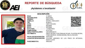 Raúl Salinas desaparecido tras viajar de Nuevo León a Jalisco