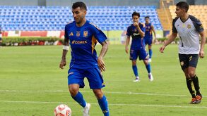 El atacante argentino, nuevo jugador de los felinos pudo tener minutos ante Morelia en el último duelo de pretemporada para los auriazules.