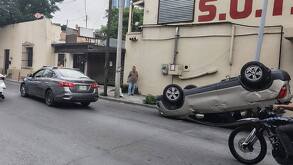 Accidente en colonia Independencia en Monterrey