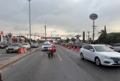 Carril reversible en MonterreyCarril reversible en Monterrey