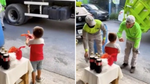 Niño conmueve las redes sociales al invitar a su festejo de cumpeleaños a los trabajadores de basura.
