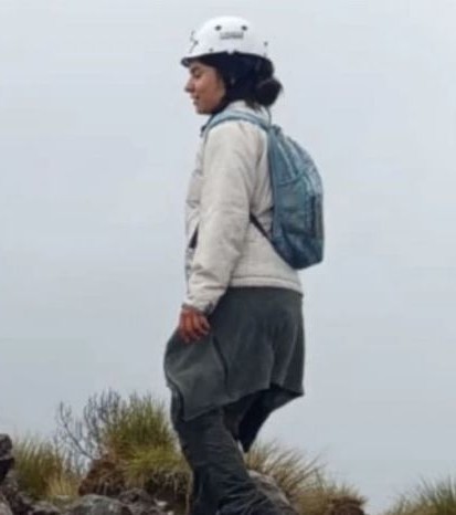 Ana Amelí se encontró con un grupo de senderistas en el Pico del Águila Ana Amelí se encontró con un grupo de senderistas en el Pico del Águila