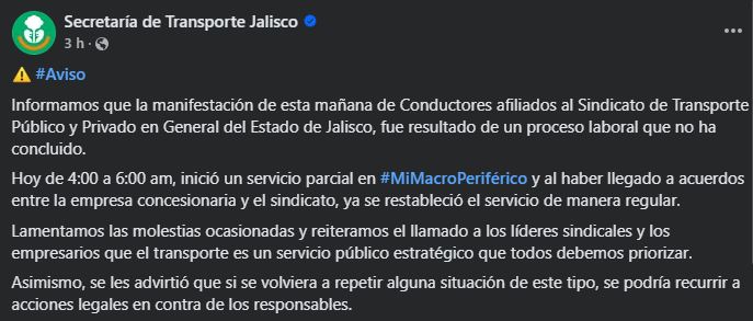 Setran advierte posibles sanciones legales tras paro de Mi Macro Periférico que afectó a usuarios; trabajadores exigen mejores condiciones laborales.