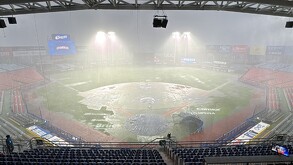 Los Charros de Jalisco y los Rieleros de Aguascalientes tuvieron que posponer el primer juego de su serie en el Estadio Panamericano por las fuertes lluvias.