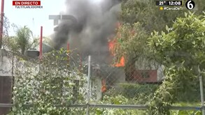 Elementos de emergencia acudieron a la zona para atender el incendio