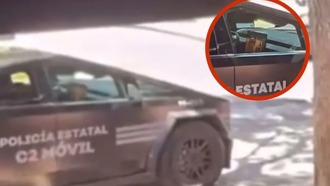 Una patrulla Cybertruck de la Secretaría de Seguridad de Jalisco fue captada presuntamente siendo usada para ver contenido por streaming.