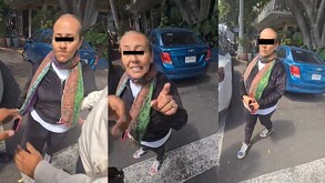 La mujer agredió a personal de seguridad luego de que recibiera multa por estacionar  en paso peatonal en la colonia San Rafael
