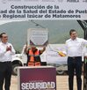 alejandro armenta en la inauguración de una obra  en puebla