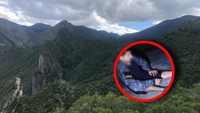 El senderista dijo que al realizar senderismo y al llegar a mitad de la sierra comenzó a llover y posteriormente sobrevino se lesionó.
