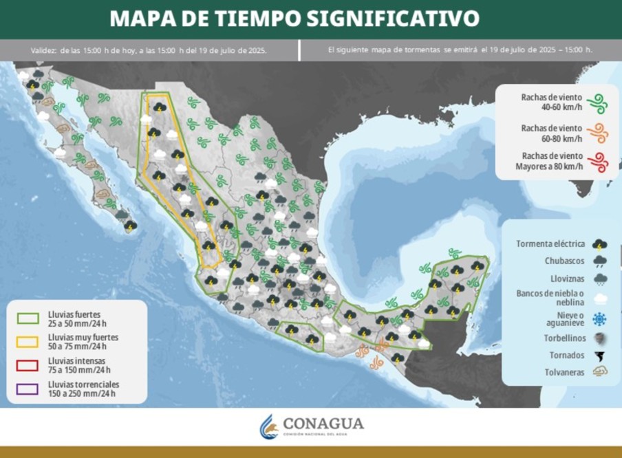 Lluvia Guadalajara: ¿a-qué hora lloverá-hoy 19-julio? Pronóstico-clima
