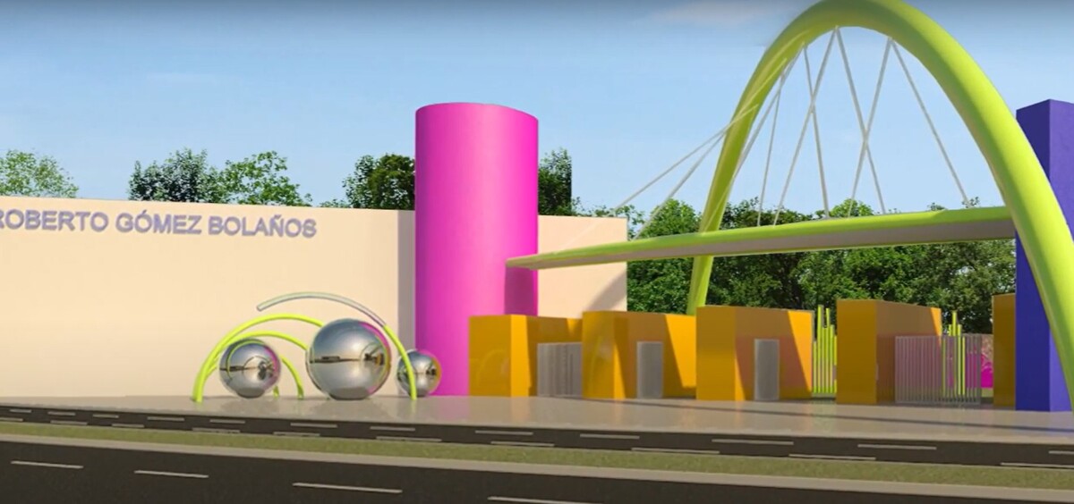 Render del fallido Parque Roberto Gómez Bolaños. / Especial