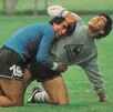 Sergio Almirón y Diego Maradona con la 'Albiceleste' Sergio Almirón y Diego Maradona con la 'Albiceleste'