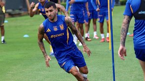 El atacante y campeón del mundo con Argentina podría debutar como titular con los felinos en el partido ante Bravos de la Liga MX.