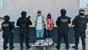 Al ver a los elementos de la policía los detenidos intentaron correr