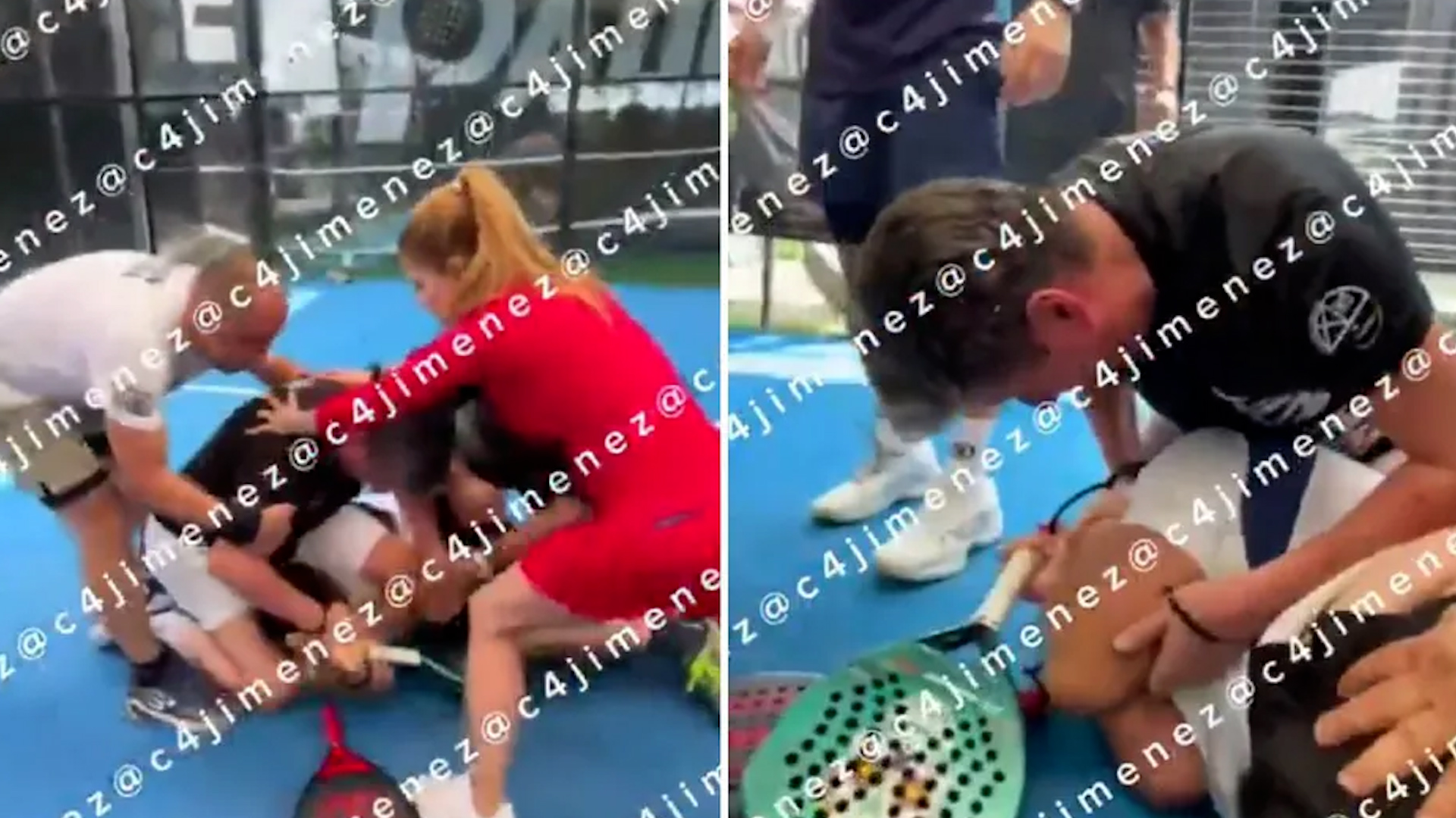 Germán Mondragón, un dueño de Clubes de Pádel, agarró a golpes a un hombre; se desconoce la agresión.