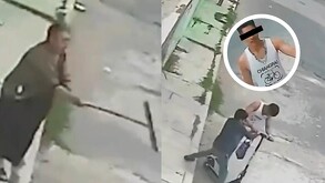 Abuelita defiende a su nieto de ladrón con jalador en  Valle de Chalco.