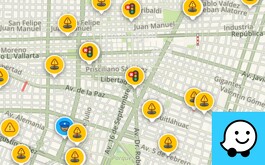 Waze tiene en tiempo real baches en el AMG
