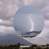 Lluvias y rayos en Monterrey