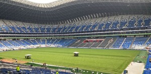 El equipo de los Rayados del Monterrey estrenará nuevo césped ante el Atlas.