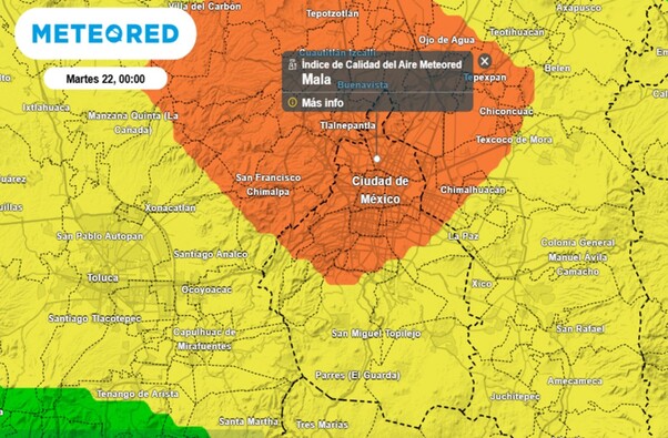 Clima CdMx martes 22 de julio del 2025. Clima CdMx martes 22 de julio del 2025.