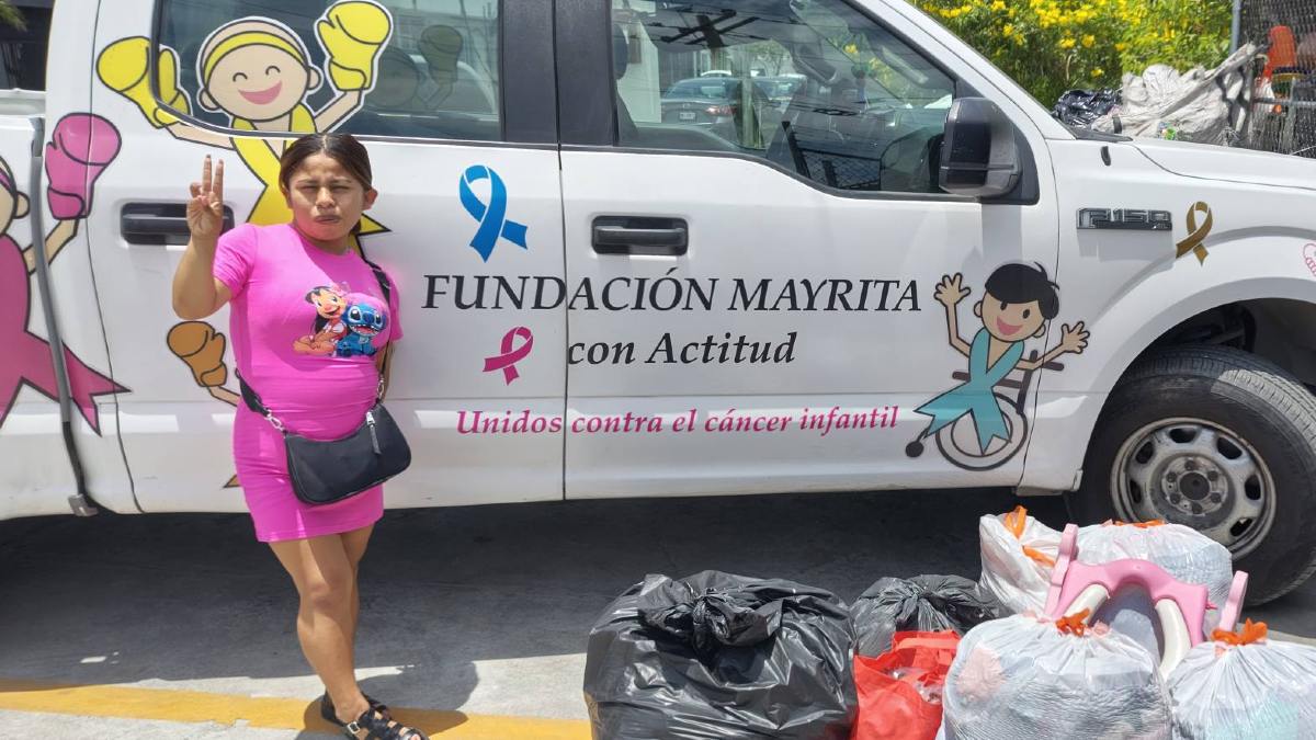 Donación de Lupita TikTok a asociación de niños con cáncer