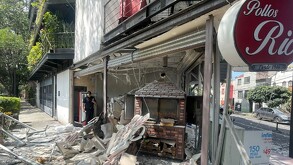 Por explosión de rosticería en la Condesa dos personas resultaron heridas