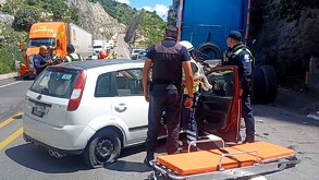 Durante la mañana de este miércoles se registraron una serie de accidentes en la carretera estatal 77 (Silao-San Felipe).