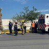 La policía acordonó la zona para preservar la escena mientras se esperaba la llegada de personal de la Agencia de Investigación y del Servicio Médico Forense La policía acordonó la zona para preservar la escena mientras se esperaba la llegada de personal de la Agencia de Investigación y del Servicio Médico Forense