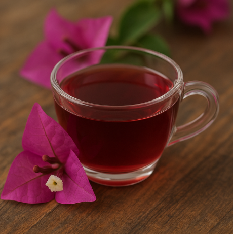 En méxico se toma el té de bugambilia con miel, jengibre y limón En méxico se toma el té de bugambilia con miel, jengibre y limón