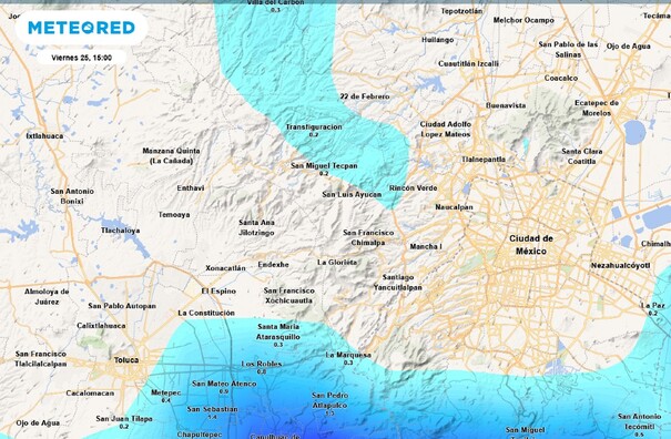 Clima CdMx viernes 25 de julio del 2025.