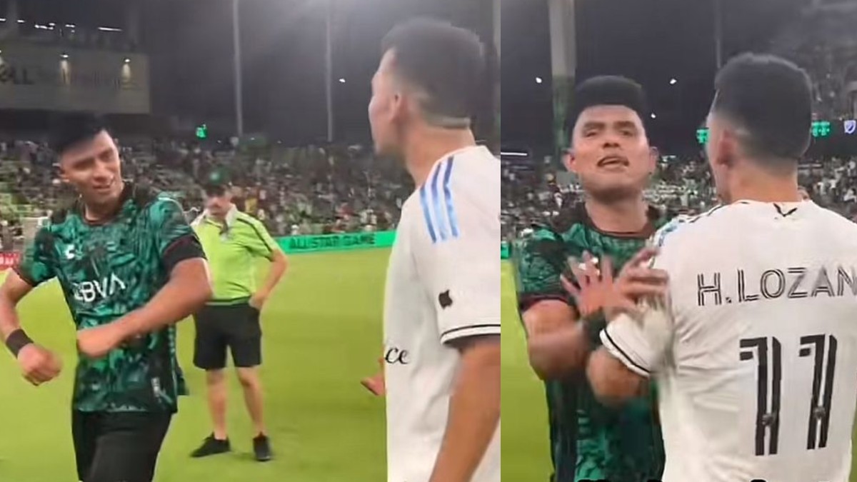 Hirving Lozano, jugador del San Diego FC, y Jesús Gallardo, jugador del Toluca, tuvieron un curioso encuentro al terminar el Juego de Estrellas. Hirving Lozano, jugador del San Diego FC, y Jesús Gallardo, jugador del Toluca, tuvieron un curioso encuentro al terminar el Juego de Estrellas.