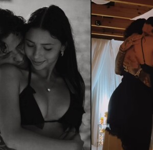 Ángela Aguilar y Christian Nodal celebraron su primer aniversario como esposos con fotos íntimas, fuegos artificiales y canciones significativas.