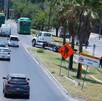 Cierre en avenida Miguel Alemán en Guadalupe Cierre en avenida Miguel Alemán en Guadalupe