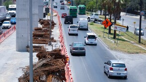 Obras del Metro en Monterrey