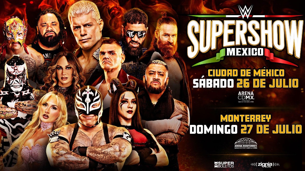 La WWE tendrá dos eventos en vivo en la Ciudad de México y en Monterrey con sus principales estrellas