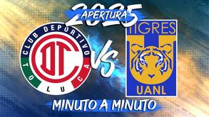 Los diablos rojos reciben en el Estadio Nemesio Diez a los felinos en la jornada 3 del Torneo Apertura 2025.