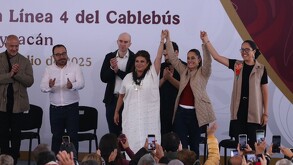 Sheinbaum y Brugada anuncian Línea 4 del Cablebús Tlalpan-Coyoacán; será la más larga del mundo.