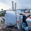 El momento fue captado por un conductor que transitaba por la zona del accidente El momento fue captado por un conductor que transitaba por la zona del accidente