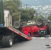 El accidente dejó a dos personas lesionadas El accidente dejó a dos personas lesionadas
