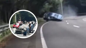 Carro vuelca en la México-Cuernavaca, a la altura de Tres Marías; conductor sale proyectado y muere. Carro vuelca en la México-Cuernavaca, a la altura de Tres Marías; conductor sale proyectado y muere.