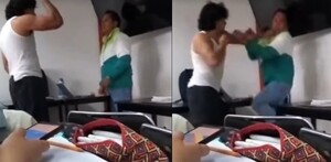 Alumno golpea a maestro en salón de Universidad Politécnica de Tulancingo, Hidalgo.