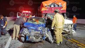 Mujer muere en accidente en Cadereyta, Nuevo León