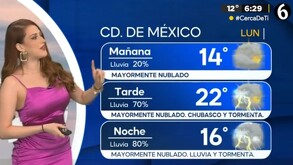 Clima CdMx lunes 28 de julio del 2025.