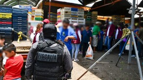 Tras la incautación de mercancía de negocios vinculados con el crimen organizado, regalaron animales en Edomex