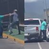 La pelea fue captada por una persona que estaba cerca, teniendo lugar a un costado de Parque Fundidora La pelea fue captada por una persona que estaba cerca, teniendo lugar a un costado de Parque Fundidora