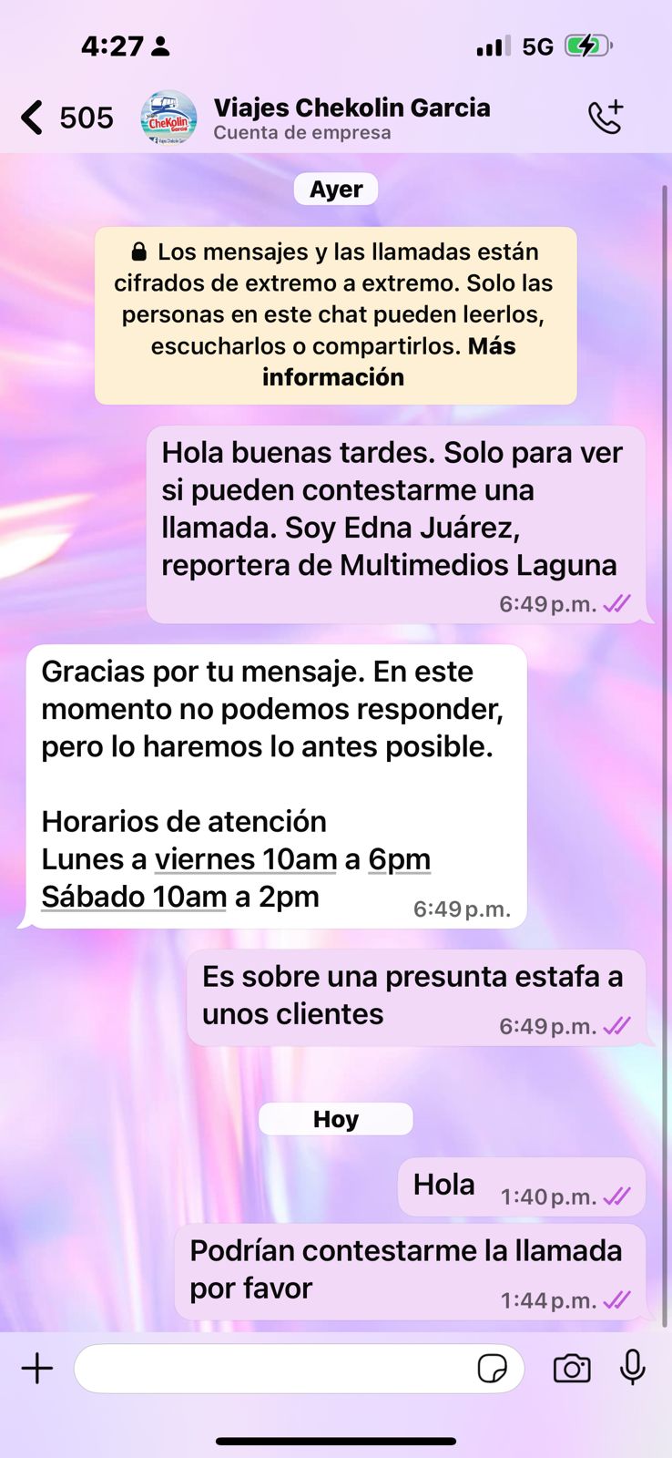 Al menos tres familias han alzado la voz para denunciar ser víctimas de lo que describen como un presunto fraude por parte de una agencia de viajes. Al menos tres familias han alzado la voz para denunciar ser víctimas de lo que describen como un presunto fraude por parte de una agencia de viajes.