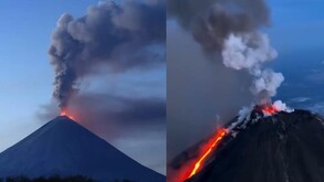 El volcán Kliuchevskói entró en erupción tras dos potentes terrmotos en Kamchatka, que desataron alertas de tsunami en Rusia y el Pacífico.