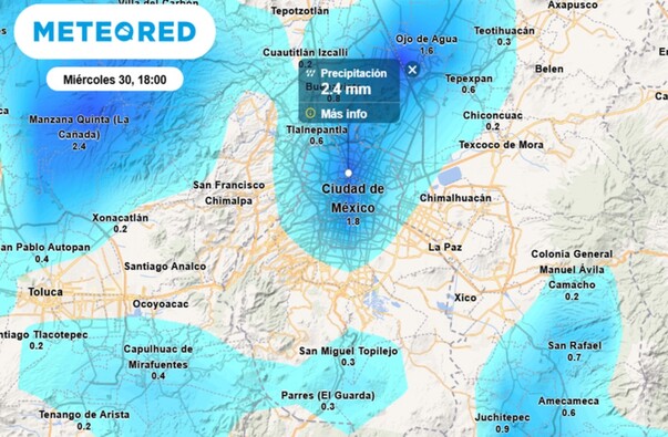 Pronóstico del clima CdMx miércoles 30 de julio del 2025. Pronóstico del clima CdMx miércoles 30 de julio del 2025.